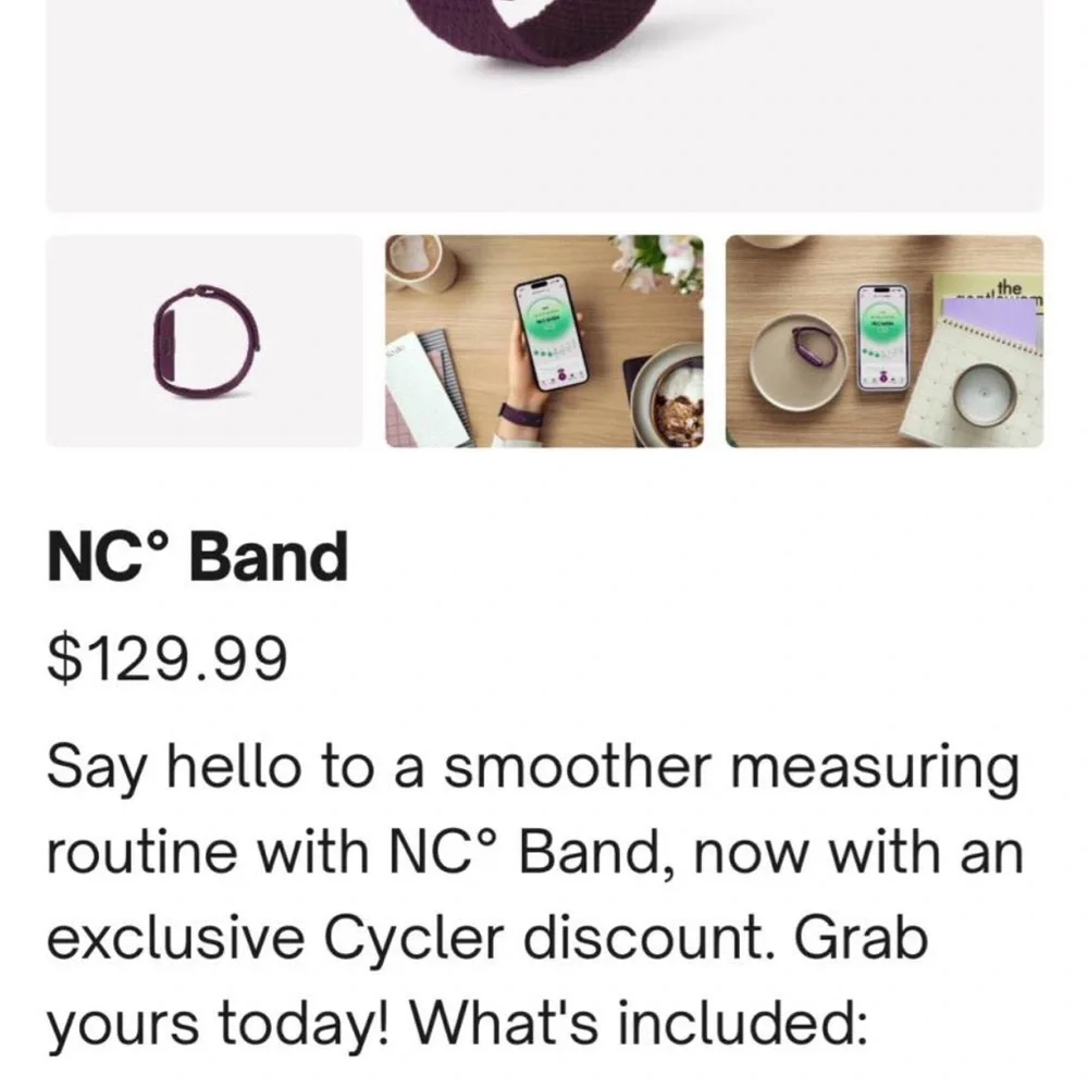 Wearable Charger Band in Plum